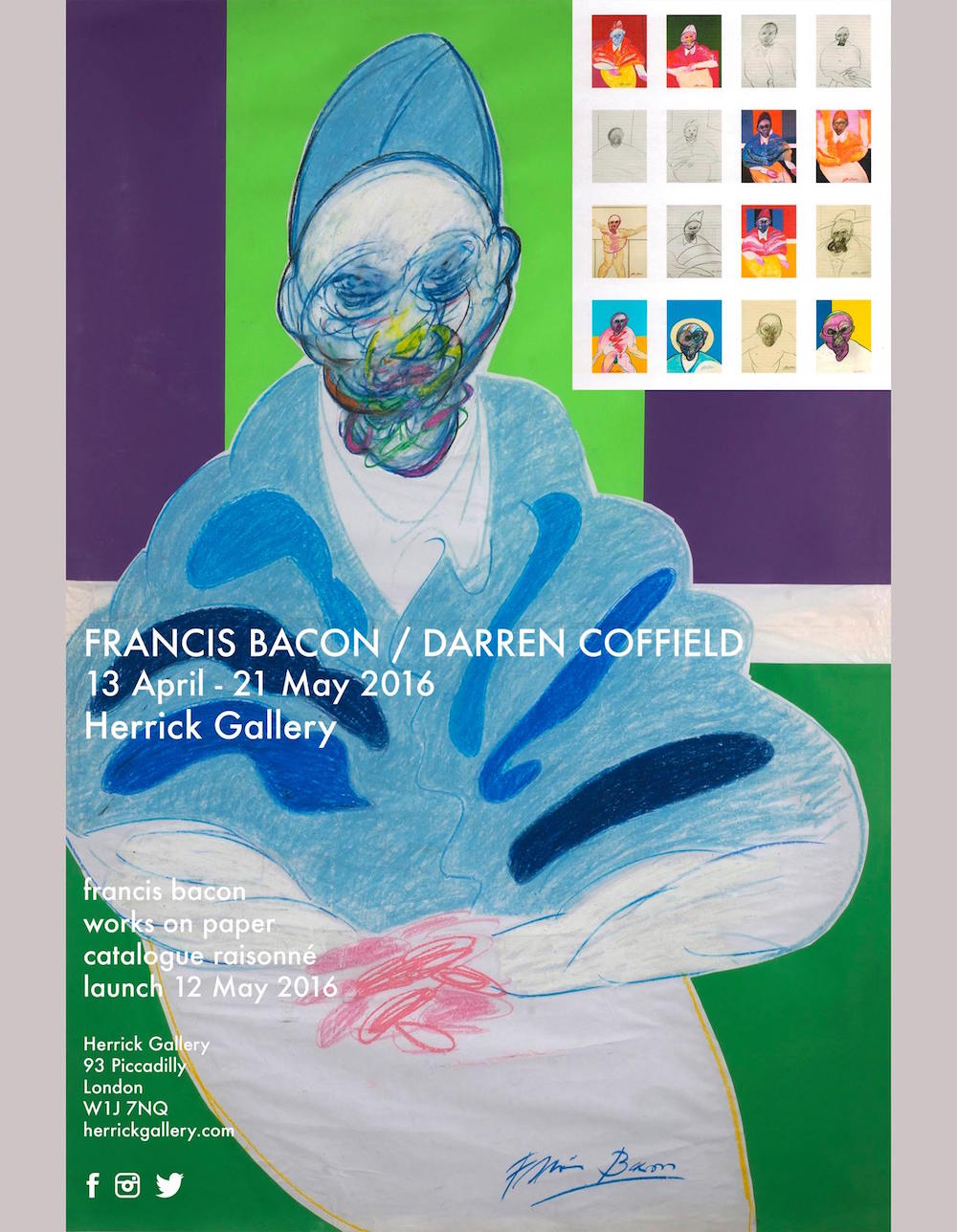 "Francis Bacon Works On Paper" Catalogue Raisonné At Herrick Gallery ...